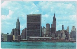 Postcard United Nations Secretariat Building Permanent Headquarters NYC New York - £2.28 GBP