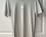Official Apple Logo Store T Shirt Mens Size S  Silver One Infinite Loop - $10.44