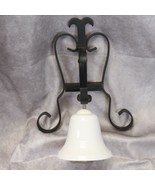 Metal Wall Mount Bell w Original Hanger + Pull Chain - $35.27