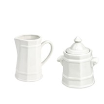 Pfaltzgraff Heritage Sugar and Creamer Set - White - £57.53 GBP