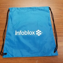 Infoblox Backpack Bag Convention Swag Blue One Pocket Foldable Vintage - $18.95