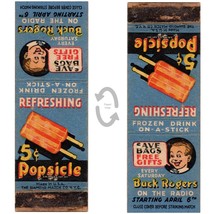 Vintage Matchbook Cover Buck Rogers Radio Show Popsicle Ad 1930s - £33.47 GBP