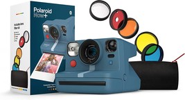 Polaroid Now Blue Gray (9063) - Bluetooth Connected I-Type Instant Film Camera - $129.94