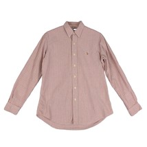 RALPH LAUREN Men&#39;s M Custom Fit Long Sleeve Striped Button Down Shirt Fl... - $27.09
