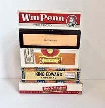 5 Vintage Cigar Boxes Lot: Wm Penn Bering Dutch Masters Nat’l Cigar King... - $14.99