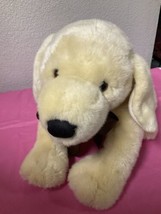 GUND Medium Cooper Yellow Labrador Dog Brown Bow Stuffed Animals Plush Toys - £96.70 GBP