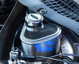2015-2023 MUSTANG MASTER CYLINDER COVER BRUSHED W/CARBON FIBER TOP PLATE... - $116.95