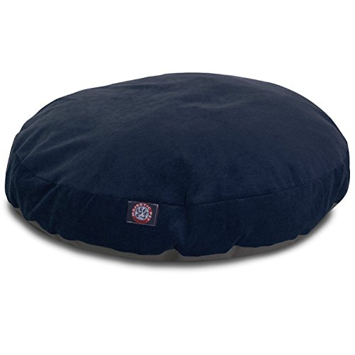 MajesticPet 30 in. Villa Round Pet Bed Navy - Small - $92.84