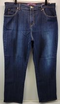 L5) Women's Gloria Vanderbilt Amanda Blue Jeans Pants Size 16 Short - $14.84