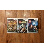 LEGO Nintendo Wii Video Games Lot Star Wars Harry Potter Indiana Jones C... - $23.75