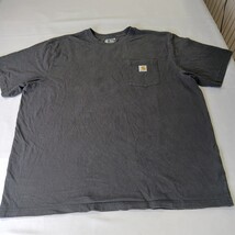 Carhartt K87 BLK Loose Fit Men's 2XL Black Cotton Workwear Short Sleeve T-Shirt image 11