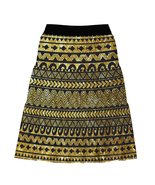 Woman Maori Tattoo Pattern Three-Tiered Skirt (Size XS to 2XL) - £23.59 GBP