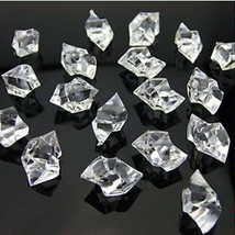 1000x  Clear Acrylic Gems Ice Rocks For Table Scatter Vase Filler Aquari... - £17.73 GBP