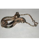 VINTAGE GLOVE Holder HANKY PURSE CLIP gold-tone  - $12.25