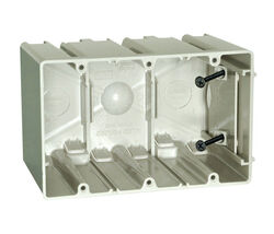 Allied Moulded SliderBox 3-3/4 in. Rectangle Polycarbonate 3 Gang Outlet... - $33.98 CAD