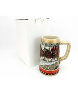 1988  Anheuser Busch  AB  Budweiser Bud Holiday Christmas Beer Stein Clydesdales - $24.00 CAD