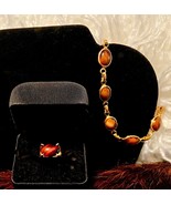 Signed SARAH COVENTRY Vintage  &quot;Wood Nymph&quot; Bracelet and Ring Sets - £23.95 GBP