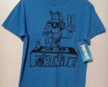 Fortnite Boys &quot;DJ Yonder&quot; Graphic Short Sleeve T-Shirt, Blue Size XL (14... - $15.69