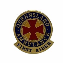 Queensland Australia Ambulance First Aider Emergency EMT Rescue Enamel H... - $11.95