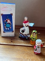Lot of Hallmark Mistletoe Miss &amp; Scandinavian Woman Russian Nesting Doll... - £11.12 GBP