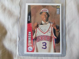 1996 upper deck choice allen iverson rc sixers # 301 rookie - $1.36 CAD