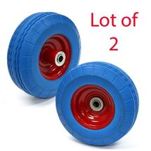 2 pc Flat Free 8-1/2&quot; Tire w/ 5/8&quot; Bearing Hand Truck Dolly Wheel Wheelb... - $49.99