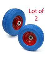 2 pc Flat Free 8-1/2&quot; Tire w/ 5/8&quot; Bearing Hand Truck Dolly Wheel Wheelb... - $932.30 MXN