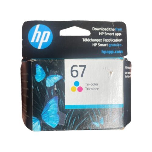 HP 67 Tri-Color Standard Yield Ink Cartridge (3YM55AN#140) print up to 100 pages - $18.99