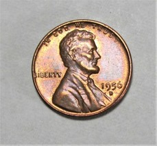 1956-D Lincoln Wheat Copper Penny - £5.49 GBP