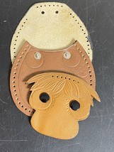 Scouts Funny Face Leather Coin Purse by Arrow Vintage Kit Big Nose Stitc... - $19.80