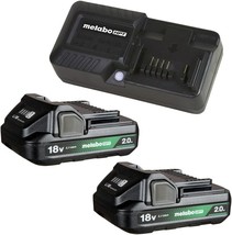 Metabo HPT UC18YKSLS 18V 2-Pack 2.0AH Batteries and Charger Kit - £75.76 GBP