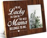 Mothers Day Gifts for Mom Women Her, Rustic Best Mama Wood Picture Frame... - $25.17