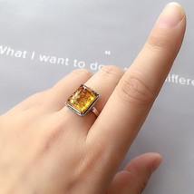 Real Baltic Natural Amber Rings for Men Women 100% Genuine Vintage S925 Silver E - $54.14