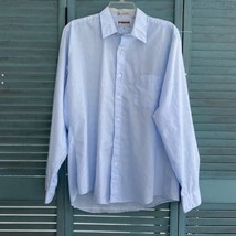 Mcgregor Classics Button Up Shirt ~ Sz 16 ~ Blue ~ Long Sleeve - £17.62 GBP