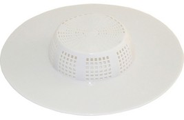 Rubber HAIR STRAINER protect tub sink Drain catch Catcher White PEERLESS... - $23.87