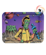 1x Tray Ooze Small Metal Durable Smoking Rolling Tray | Invasion Design - £12.32 GBP