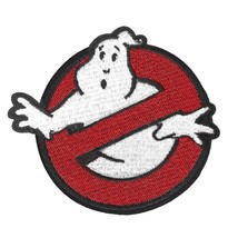 GHOSTBUSTERS IRON ON PATCH 3.5&quot; No Ghost Sign Movie Embriodered Applique... - $3.25