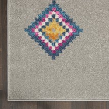 2&#39; X 3&#39; Gray Geometric Berber Area Rug - £39.56 GBP