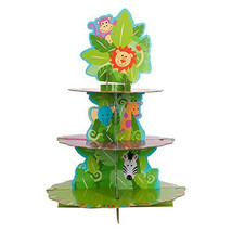 Wilton Jungle Pals Cupcake Treat Stand Kit 24 Cupcakes Sealed Parties Events - £7.91 GBP