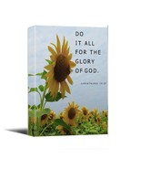 Bible God quotes Canvas Wall Art - Bible Verse Home Decor for God’s Glor... - $323.61 MXN+