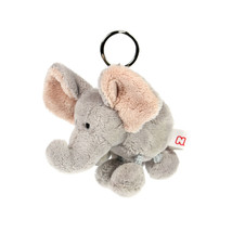 NICI Elephant Gray Stuffed Animal Plush Beanbag Key Chain 4 inches 10 cm - £9.08 GBP