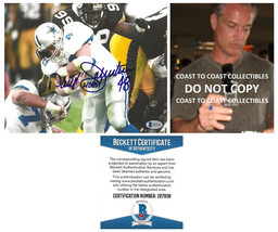 Darly Johnston signed Dallas Cowboys football 8x10 photo Beckett COA proof .auto - £85.65 GBP