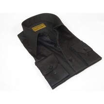 Men's CIERO MONTERO Turkey Cotton Shirt Long Point Callor Stn-15Sk Black image 3