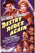 Destry Rides Again James Stewart Marlene Dietrich Brian Donlevy 24x18 Poster - £18.95 GBP