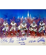 NEW YORK GIANTS SIGNED Autographed 16x20 S.B. CHAMPS PHOTO SEUBERT DIEHL... - £160.84 GBP