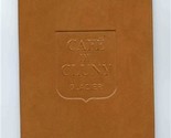 Cafe De Cluny Glacier Menu Saint Michel Saint Germain Paris France 1984 - $37.62