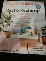 Real Simple Magazine August 2019 Life Made Easier Rest &amp; Recharge Brand New - £7.82 GBP