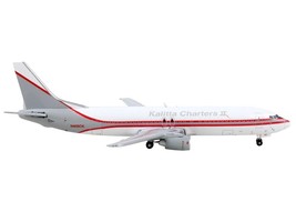 Boeing 737-400F Commercial Aircraft &quot;Kalitta Charters II&quot; White and Gray with R - £47.20 GBP