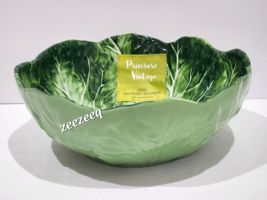 Primrose Vintage Easter Leafy Green Cabbage Melamine Salad Serving Bowl 10” - £23.32 GBP