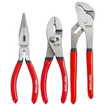 CRAFTSMAN Pliers Set, 3 Piece Set, 6 Inch Long Nose, 6 Inch Slip Joint, 8 Inch G - £33.96 GBP